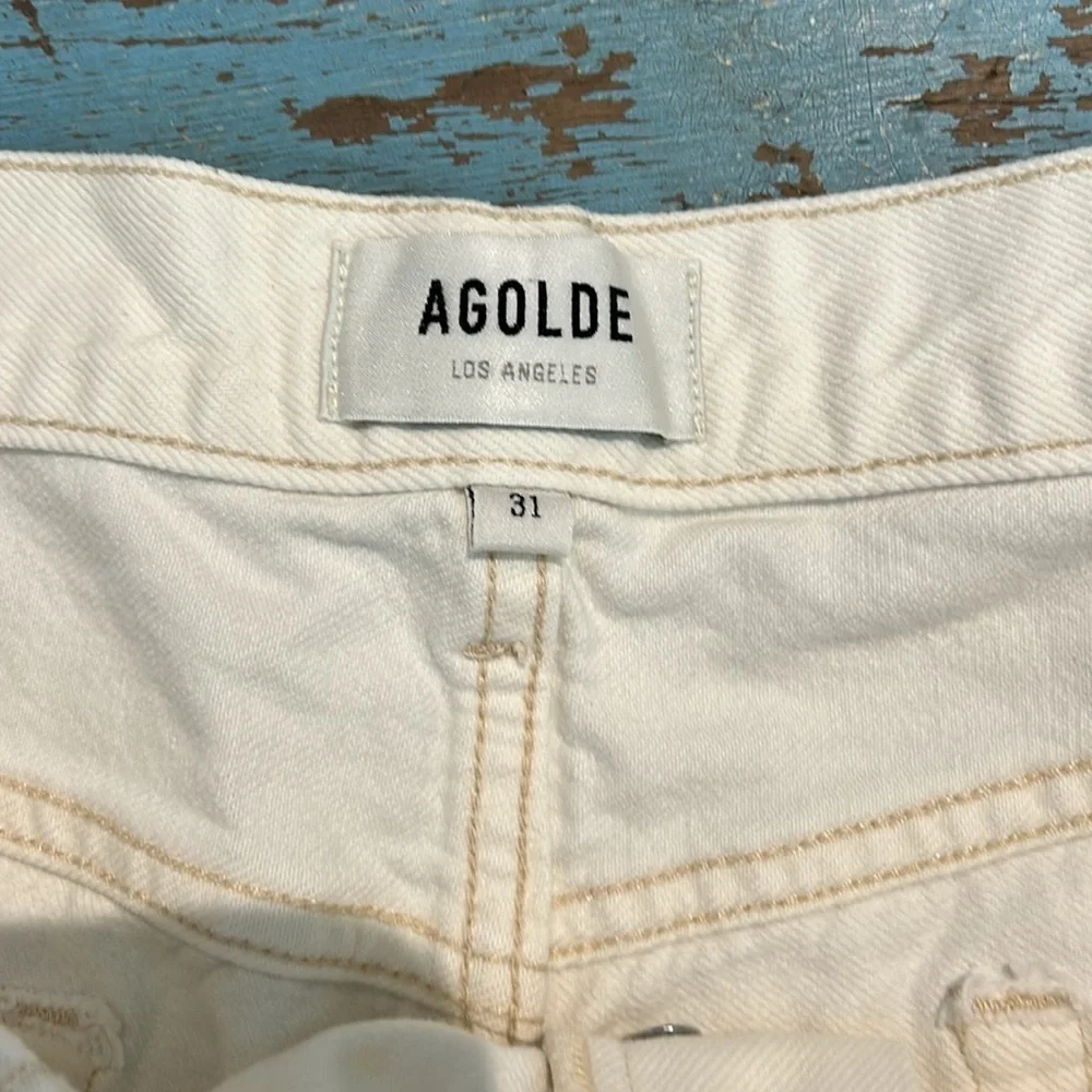 Agolde Parker off white denim Short Size 31